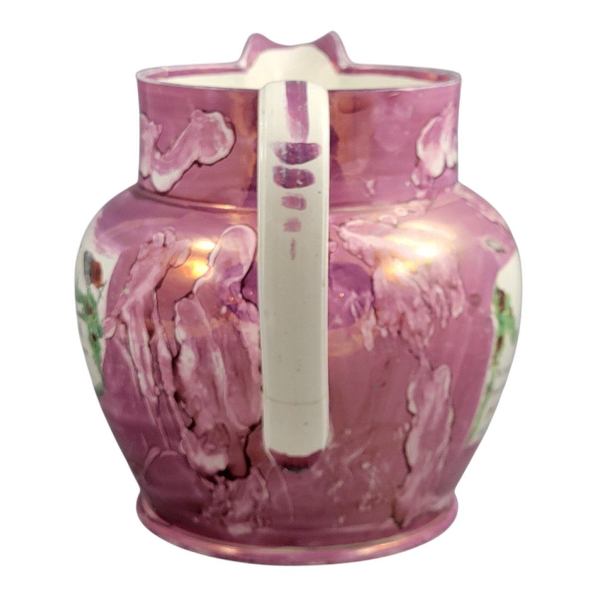 Grande cruche anglaise en lustre de Sunderland, décor maritime, vers 1810-photo-4