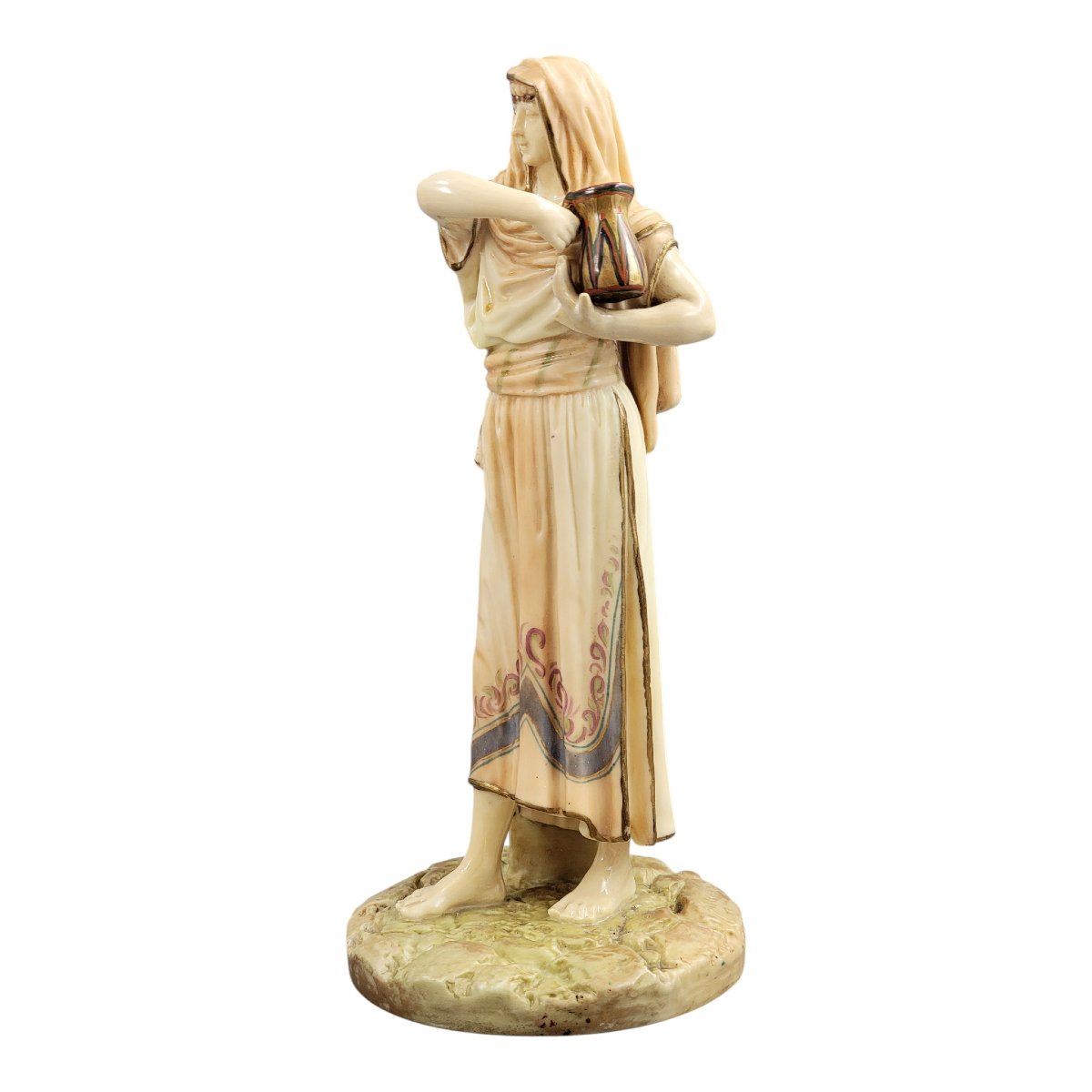Royal Worcester, Figure Égyptienne Sculpturale par James Hadley, vers 1895-photo-2
