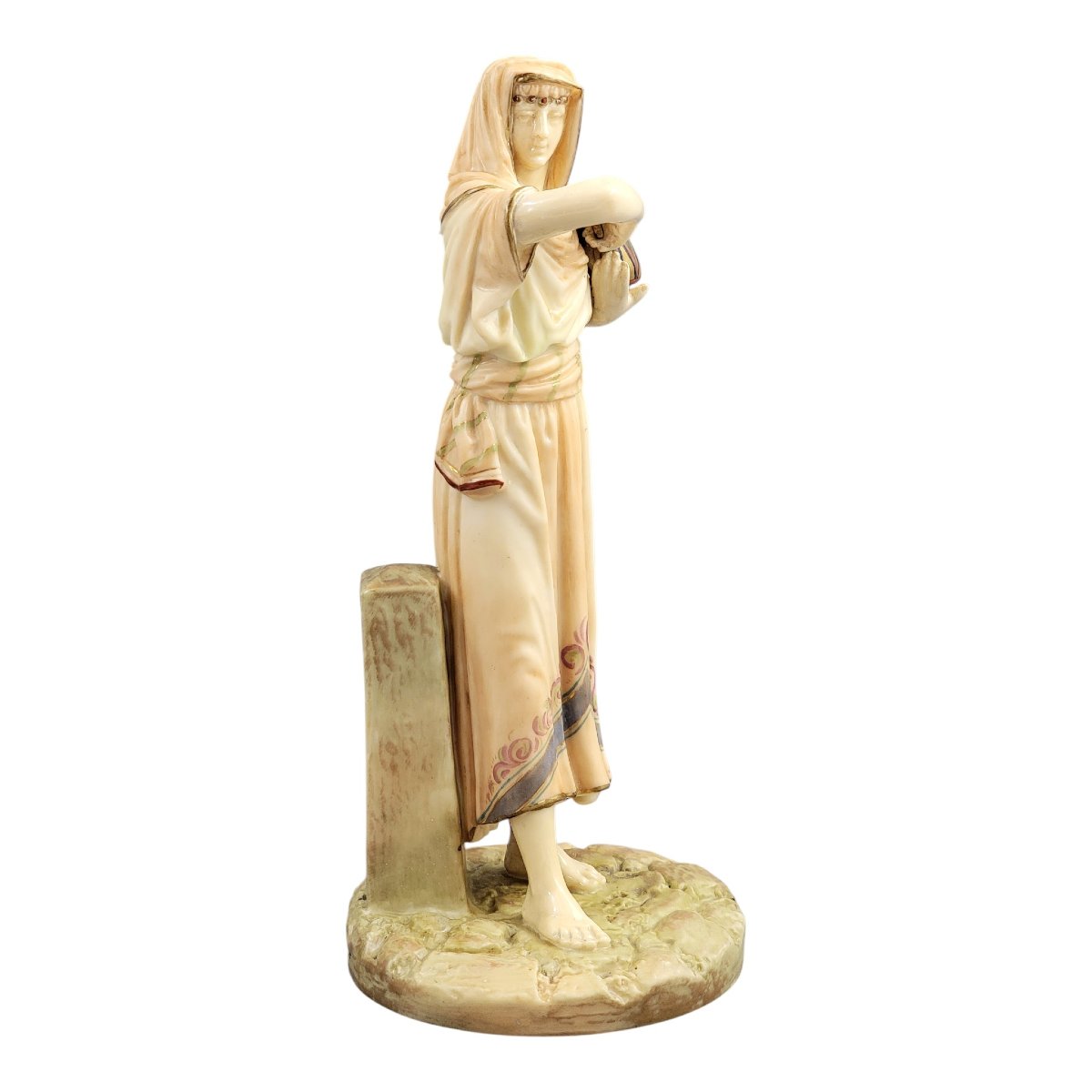 Royal Worcester, Figure Égyptienne Sculpturale par James Hadley, vers 1895-photo-2