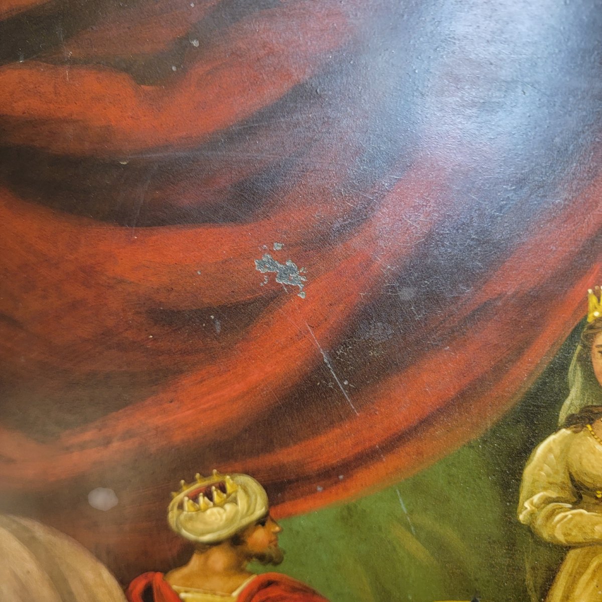 The Pinnacle Of Victorian Metalwork: Narrative Toleware Tray Attributed To H. Meeson-photo-6