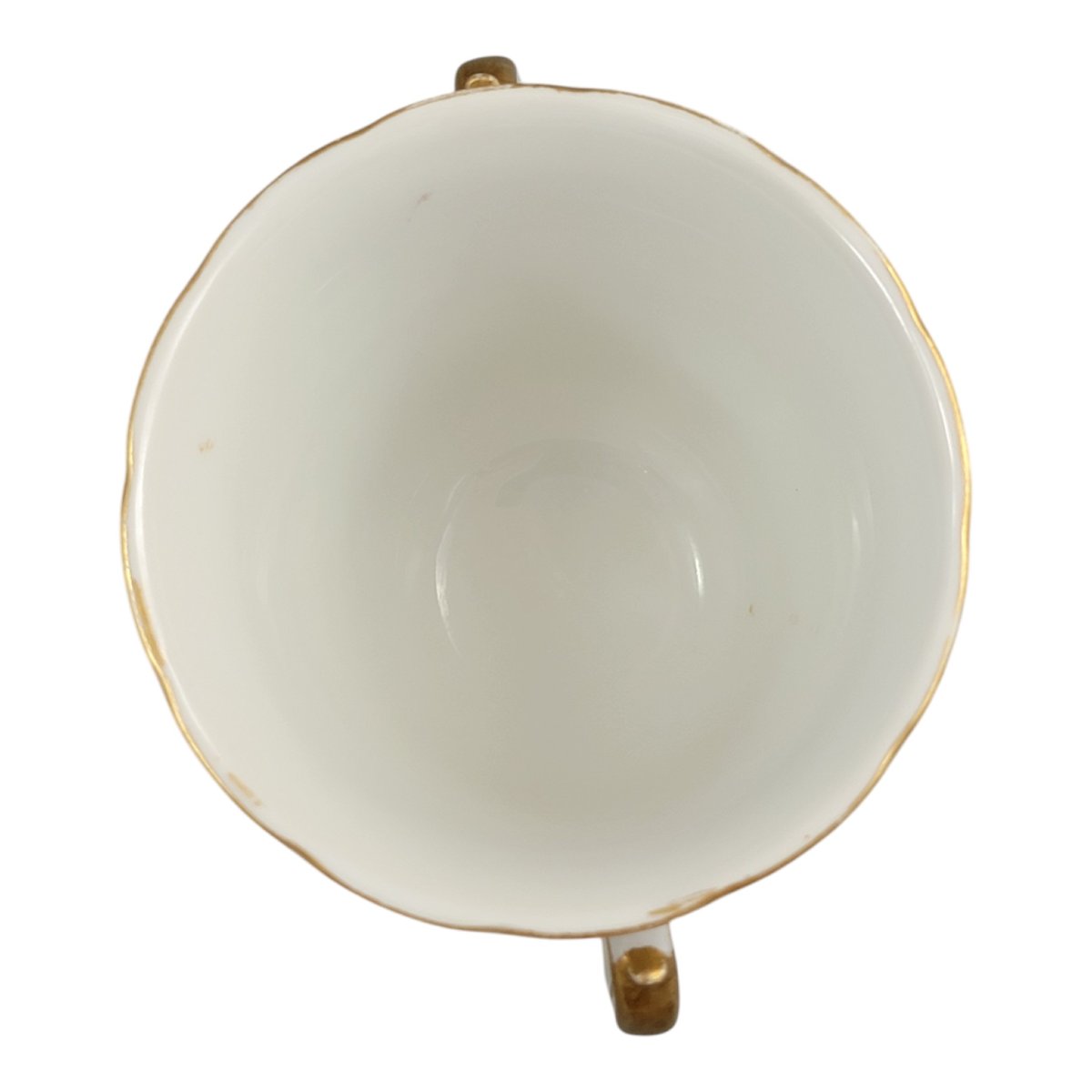 Helena Wolfsohn Dresden Chocolate Cup Trembleuse, Augustus Rex Revival, C. 1870-photo-1