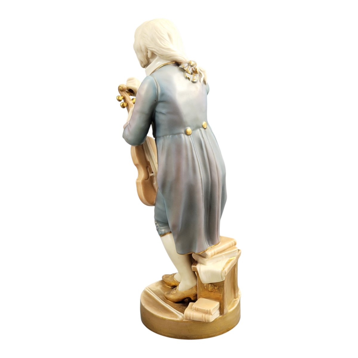Royal Worcester Porcelain Figure “the Young Mozart”, Model 1487, 1928-photo-2