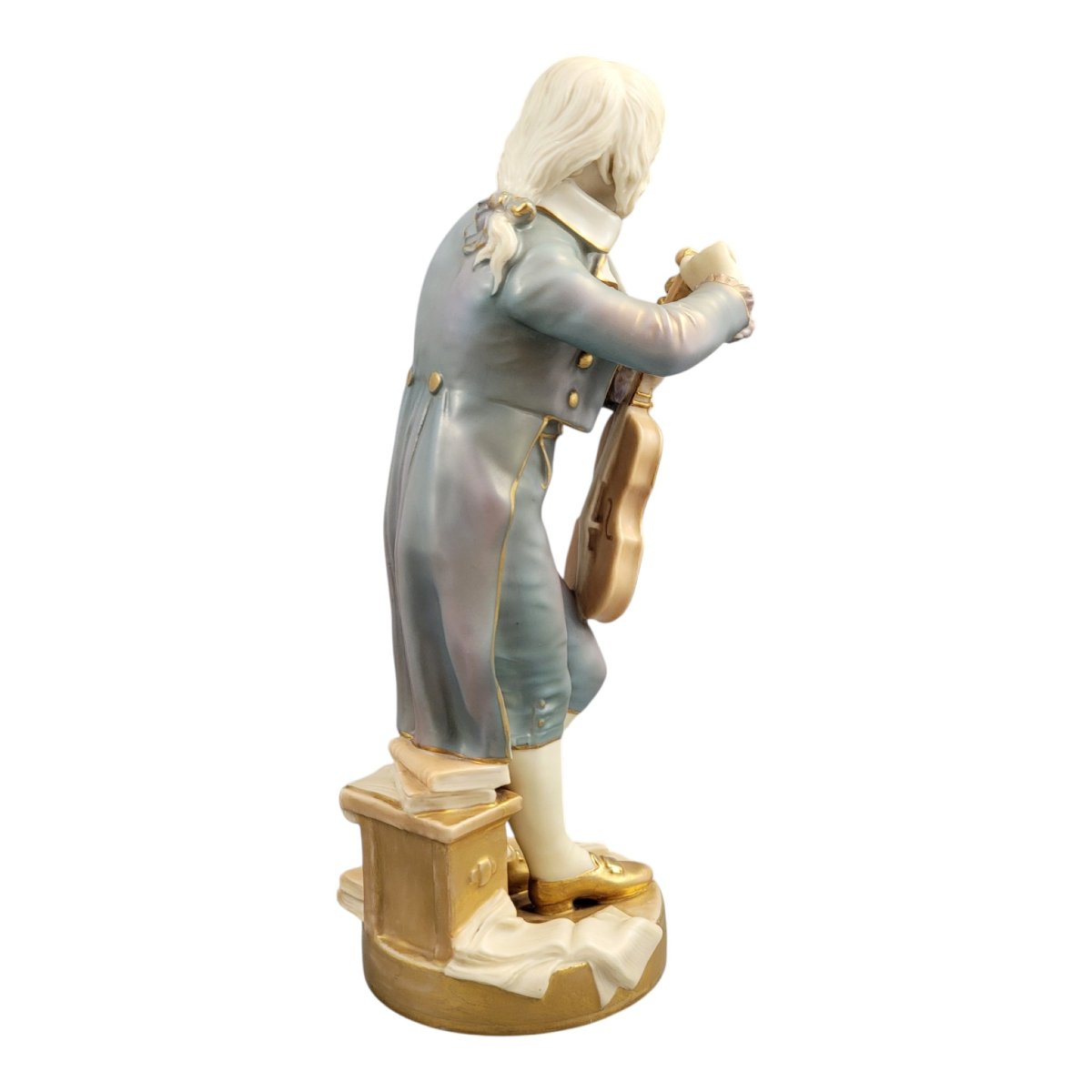 Royal Worcester Porcelain Figure “the Young Mozart”, Model 1487, 1928-photo-4