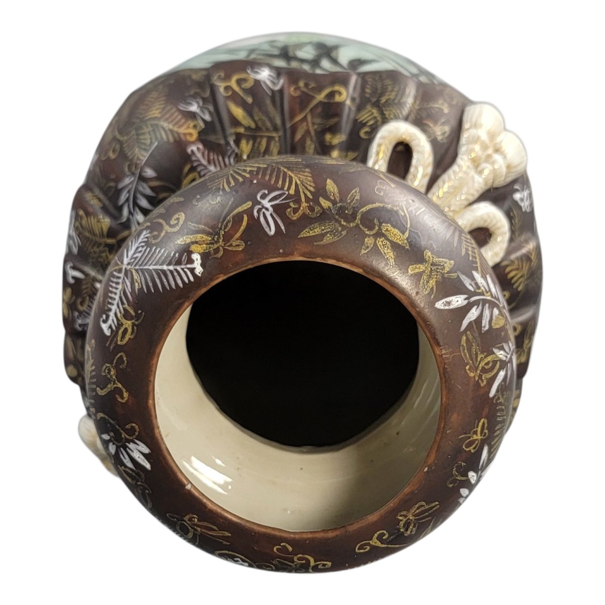 Sovereign Pair Of Meiji Period Seto Porcelain Vases By Kato Sanhei On Original Matching Porce-photo-7