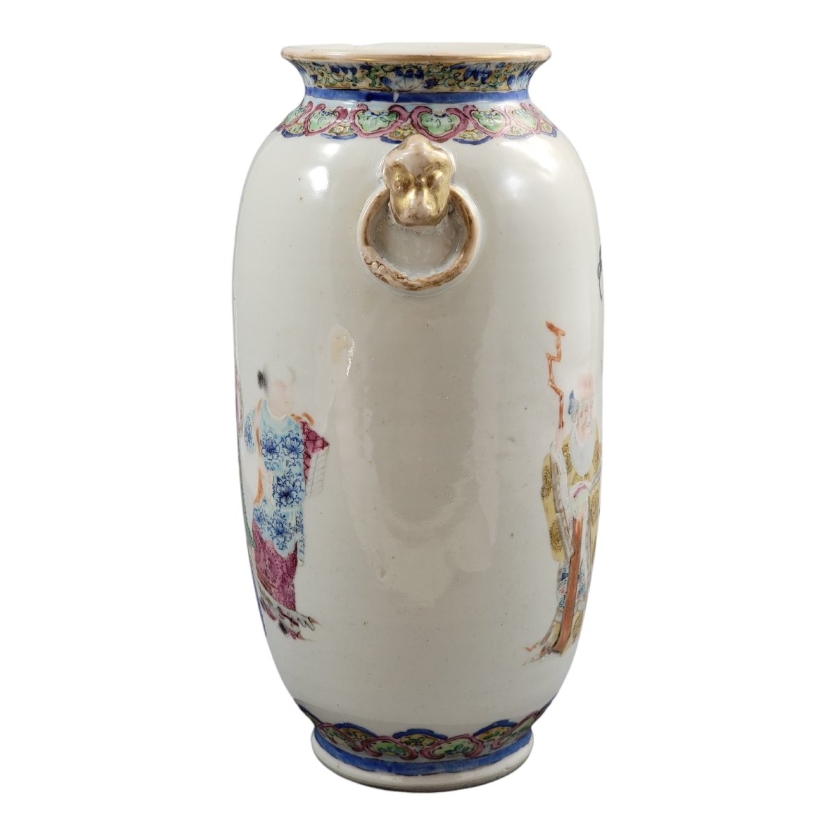 Vase en porcelaine famille rose avec Magu et Shoulao, Jingdezhen, vers 1870-photo-4