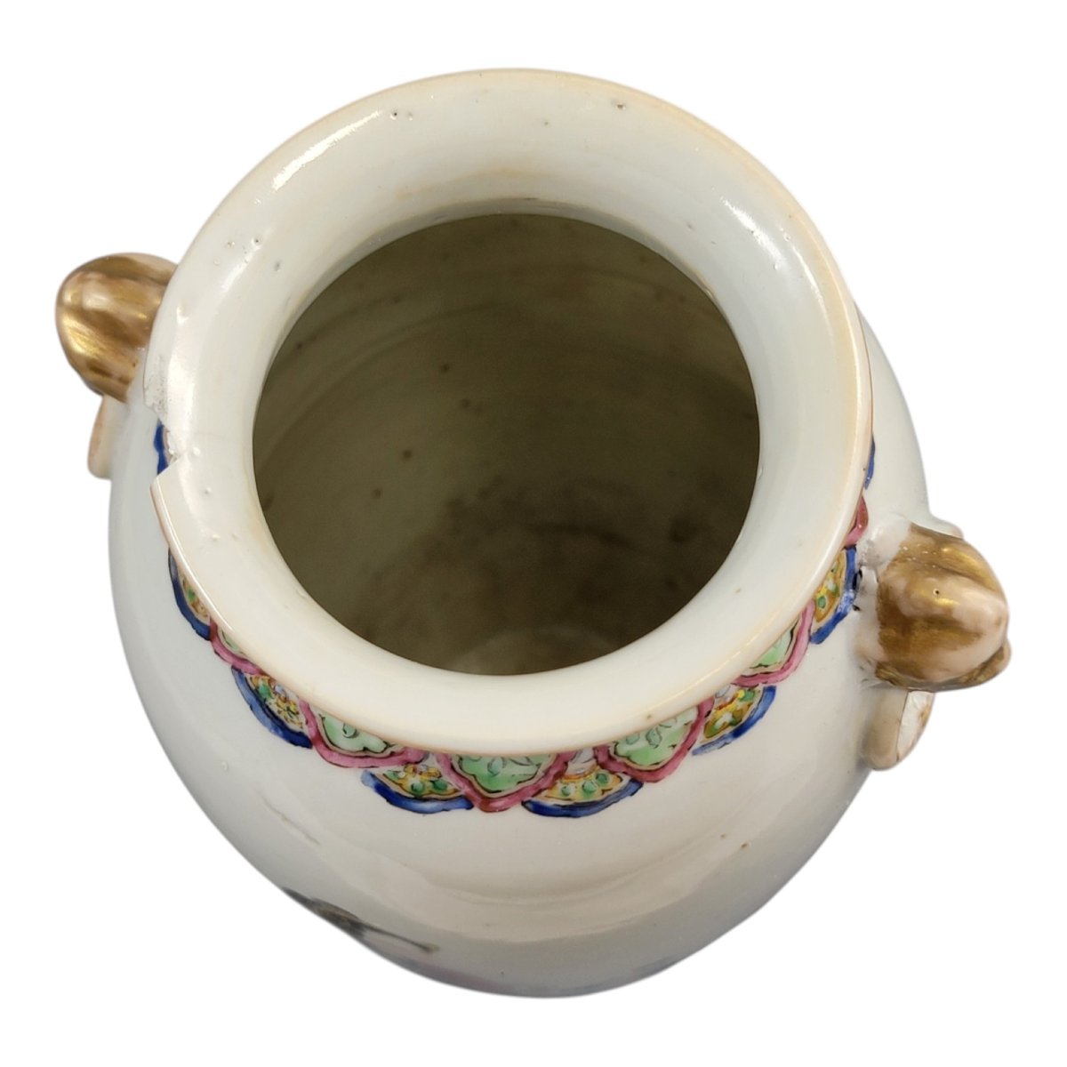 Vase en porcelaine famille rose avec Magu et Shoulao, Jingdezhen, vers 1870-photo-1