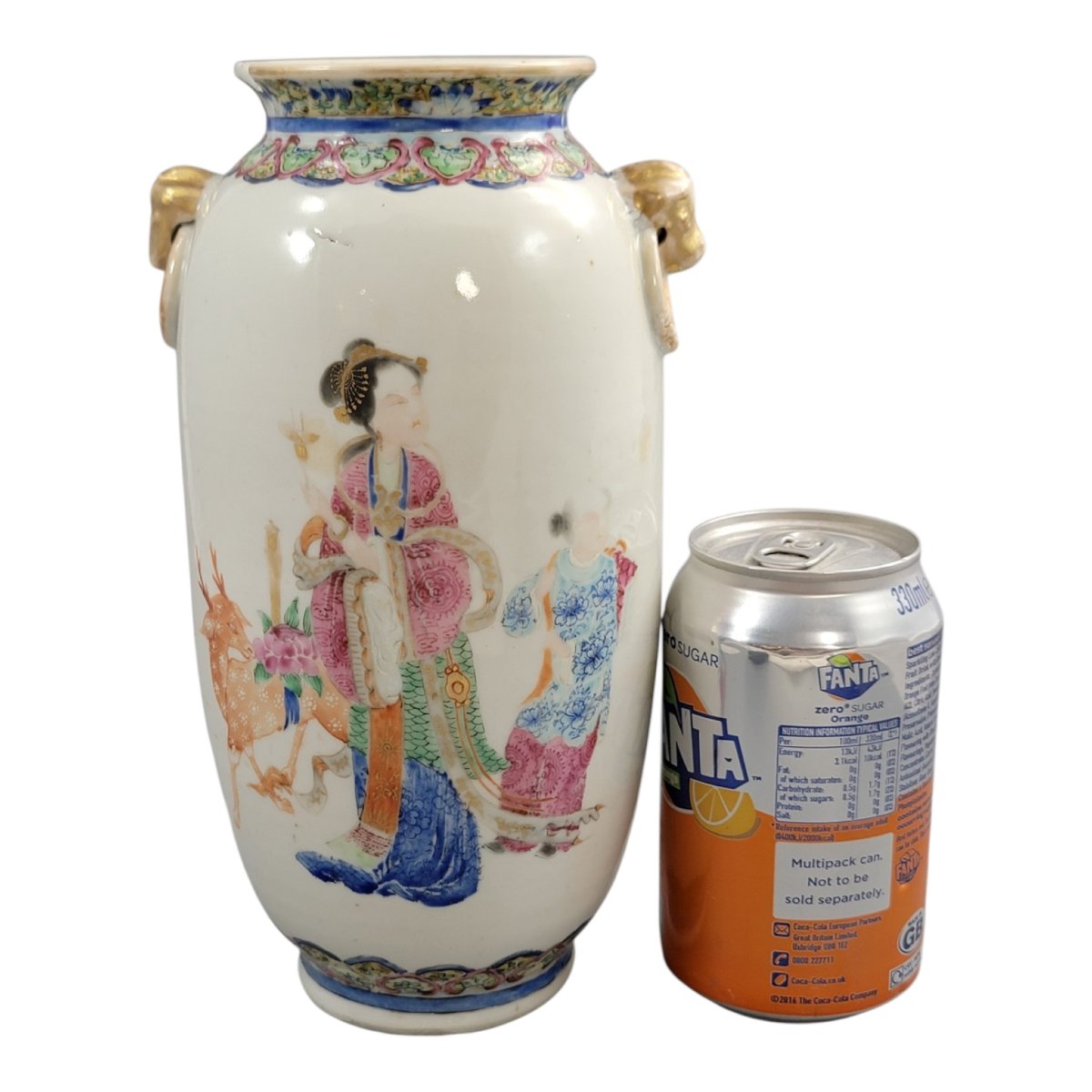 Vase en porcelaine famille rose avec Magu et Shoulao, Jingdezhen, vers 1870-photo-6