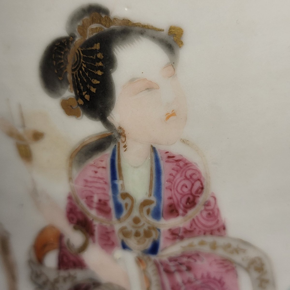 Vase en porcelaine famille rose avec Magu et Shoulao, Jingdezhen, vers 1870-photo-7