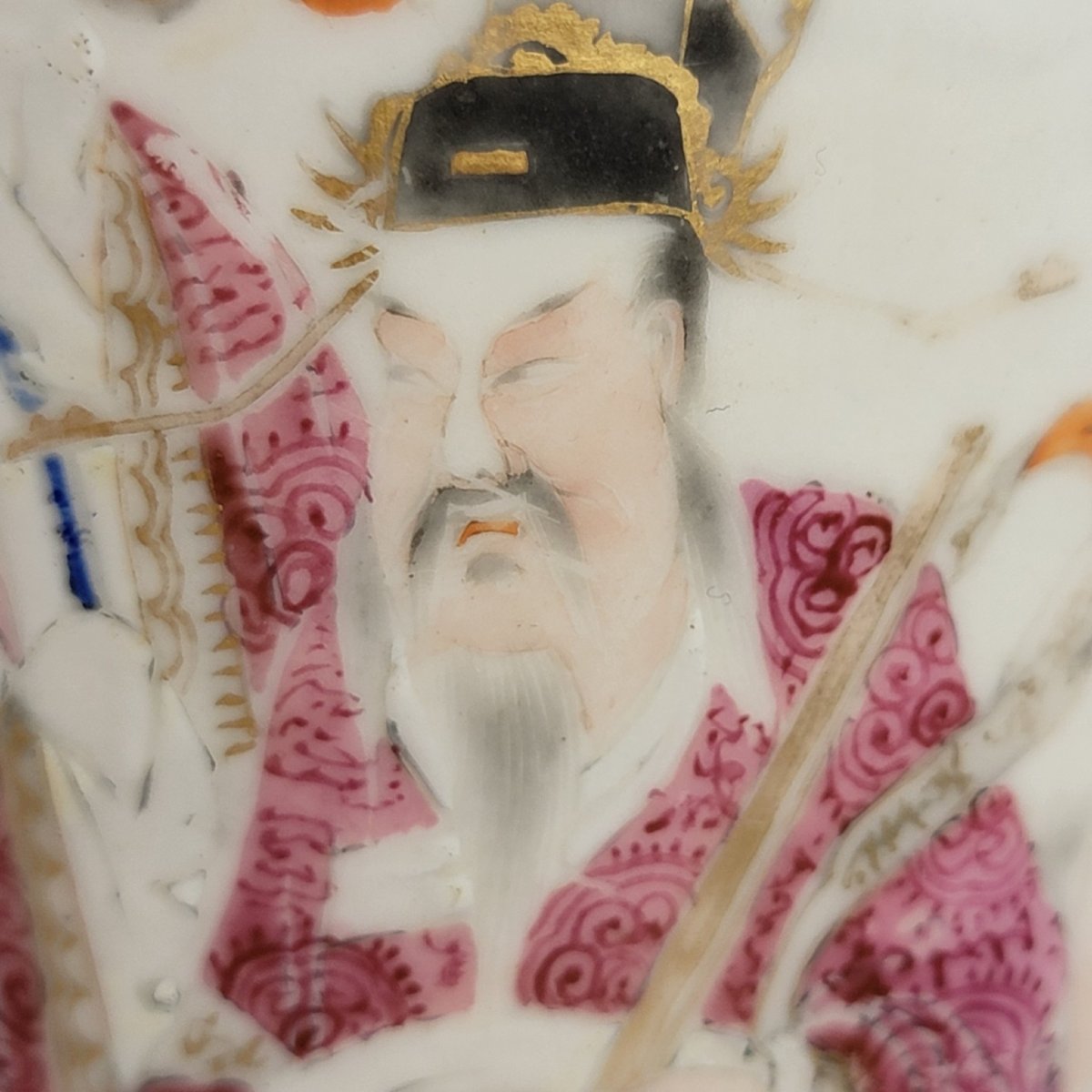 Vase en porcelaine famille rose avec Magu et Shoulao, Jingdezhen, vers 1870-photo-8