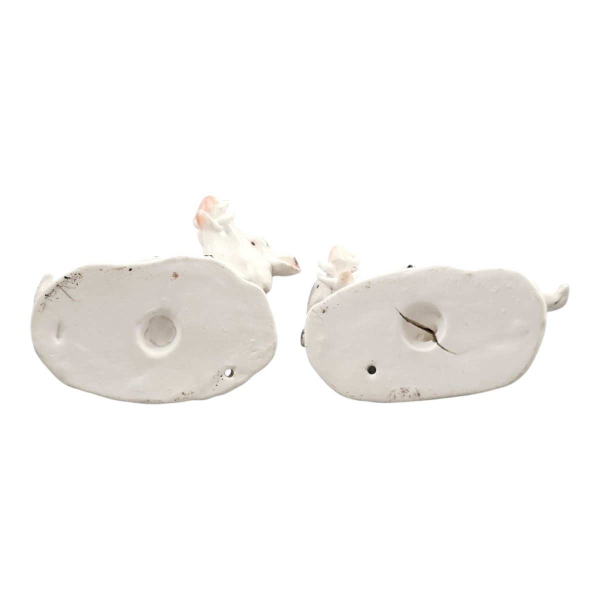 Early Derby Porcelain Pair Of Wild Boars Model B1 C.1755-photo-6