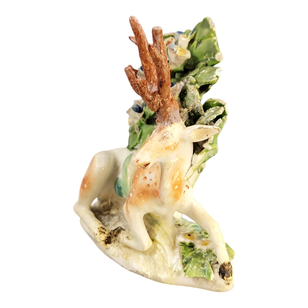 Derby Porcelain Recumbent Stag, Patch Period, C.1760-photo-2