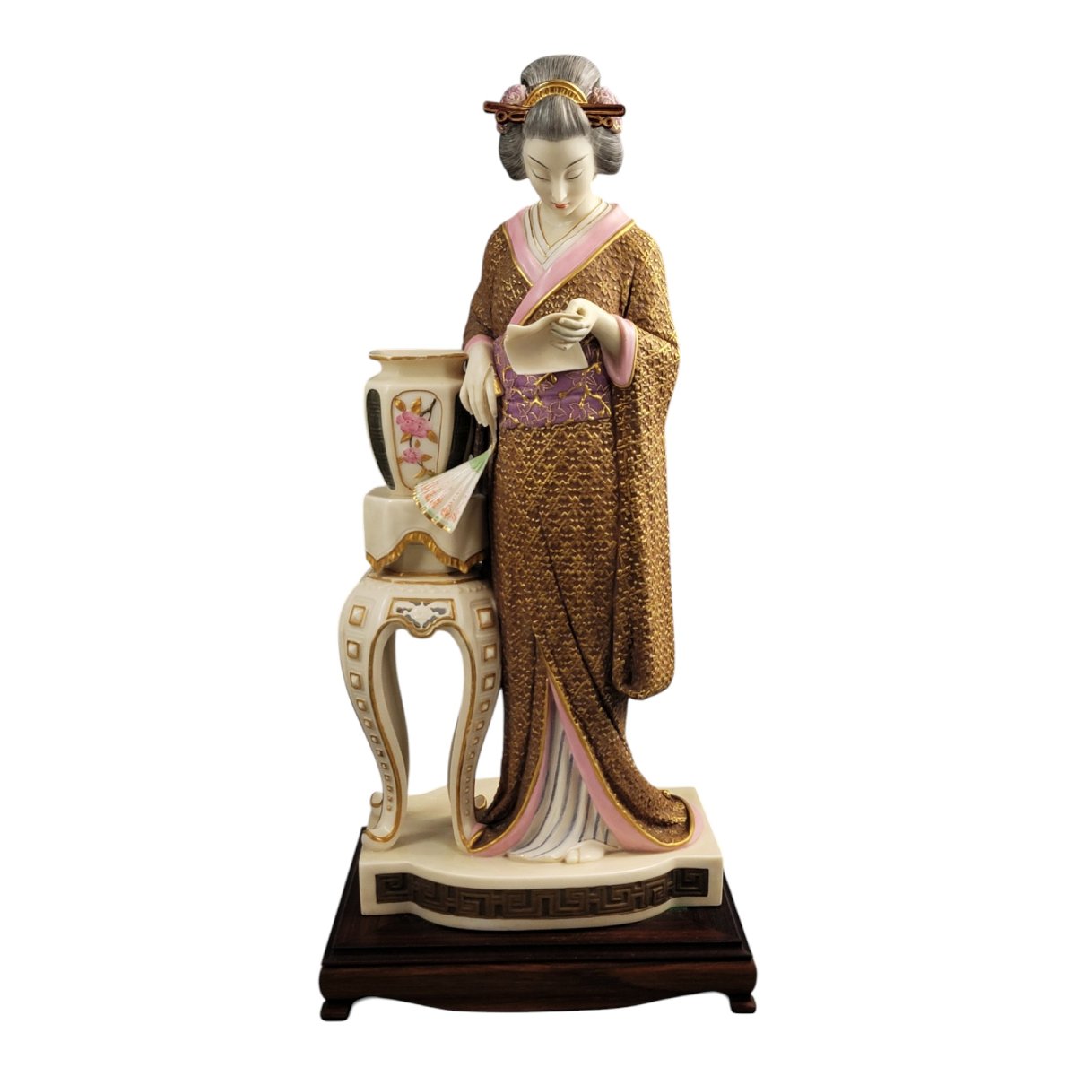 Royal Worcester Japanese Figures Pair By Hadley C.1870-photo-4