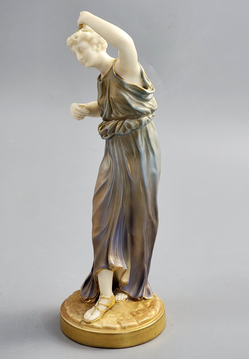 Royal Worcester Porcelain Figure “grecian Maiden”, C. 1928-photo-2