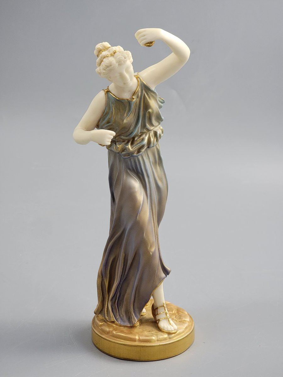 Royal Worcester Porcelain Figure “grecian Maiden”, C. 1928-photo-3