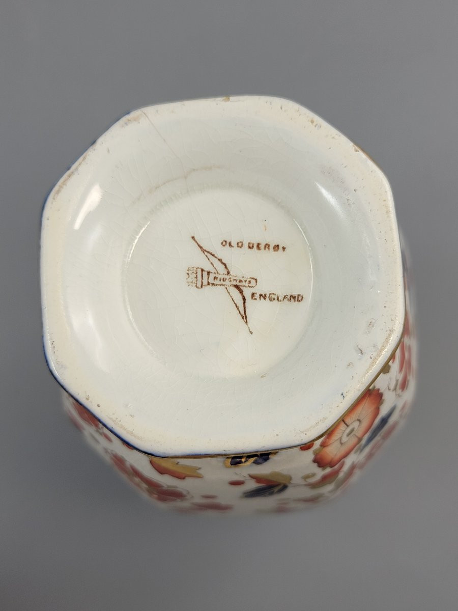 Pair Of Ridgways Old Derby Porcelain Vases With Covers, England, C. 1891–1910-photo-6