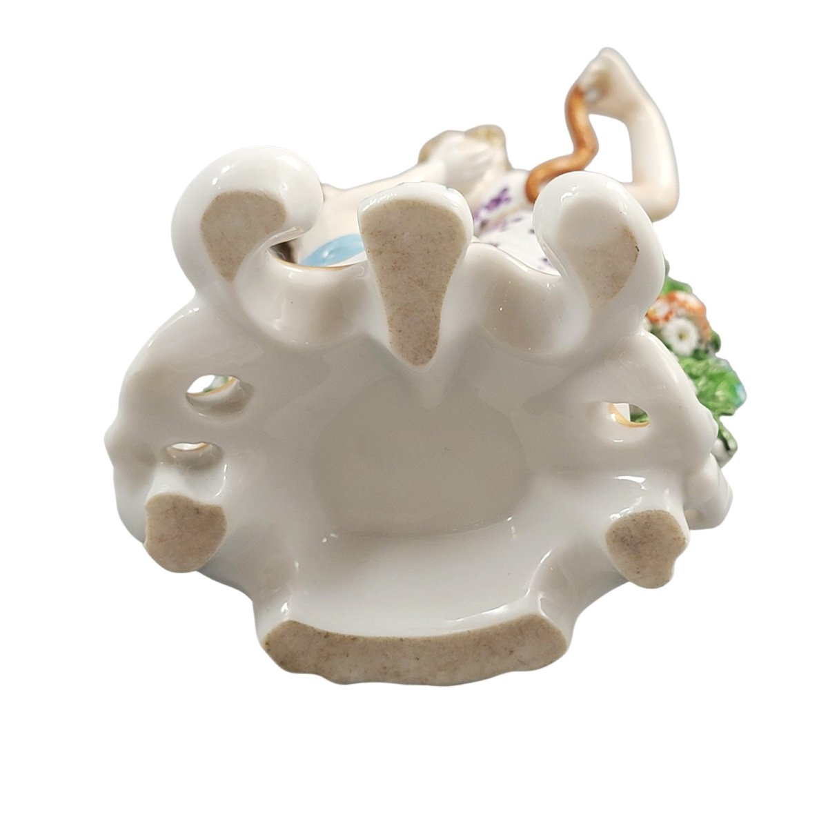 Groupe en porcelaine Samson Paris Vénus et Cupidon style Chelsea vers 1860-photo-5