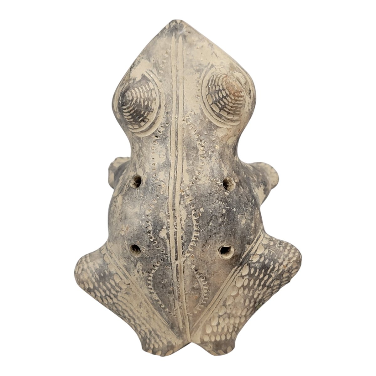 Sifflet en céramique en forme de grenouille, culture Chimú, Pérou, vers 1100–1470-photo-4