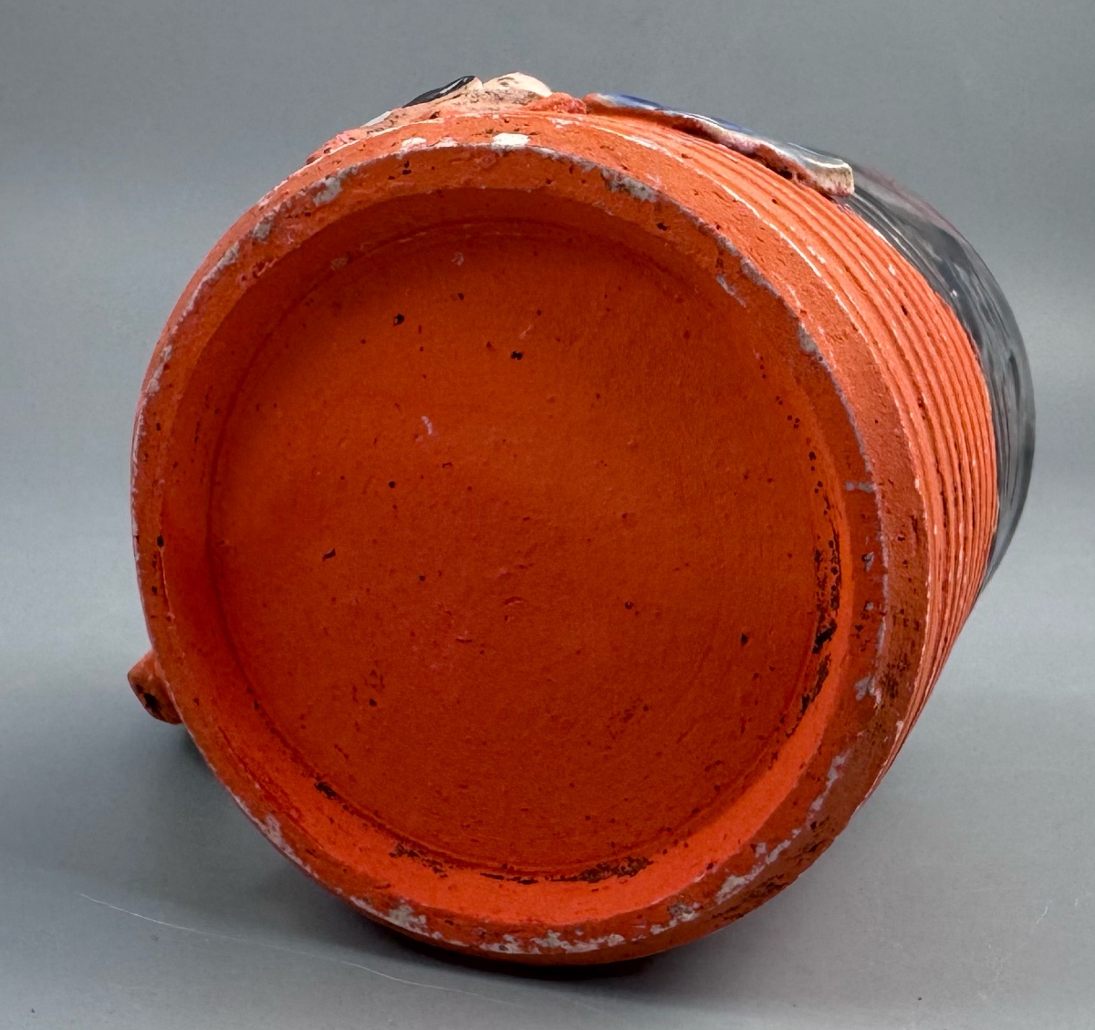 Chope Sumida Gawa japonaise au karako en relief, signée Kōko — époque Meiji / début Taishō-photo-1