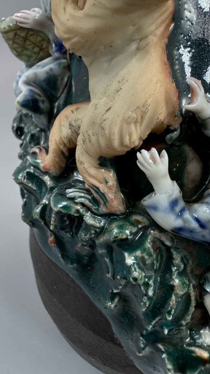 Sumida (隅田焼 / Sumida-gawa) Ovoid Vase Of Remarkable Ambition, Japan-photo-6