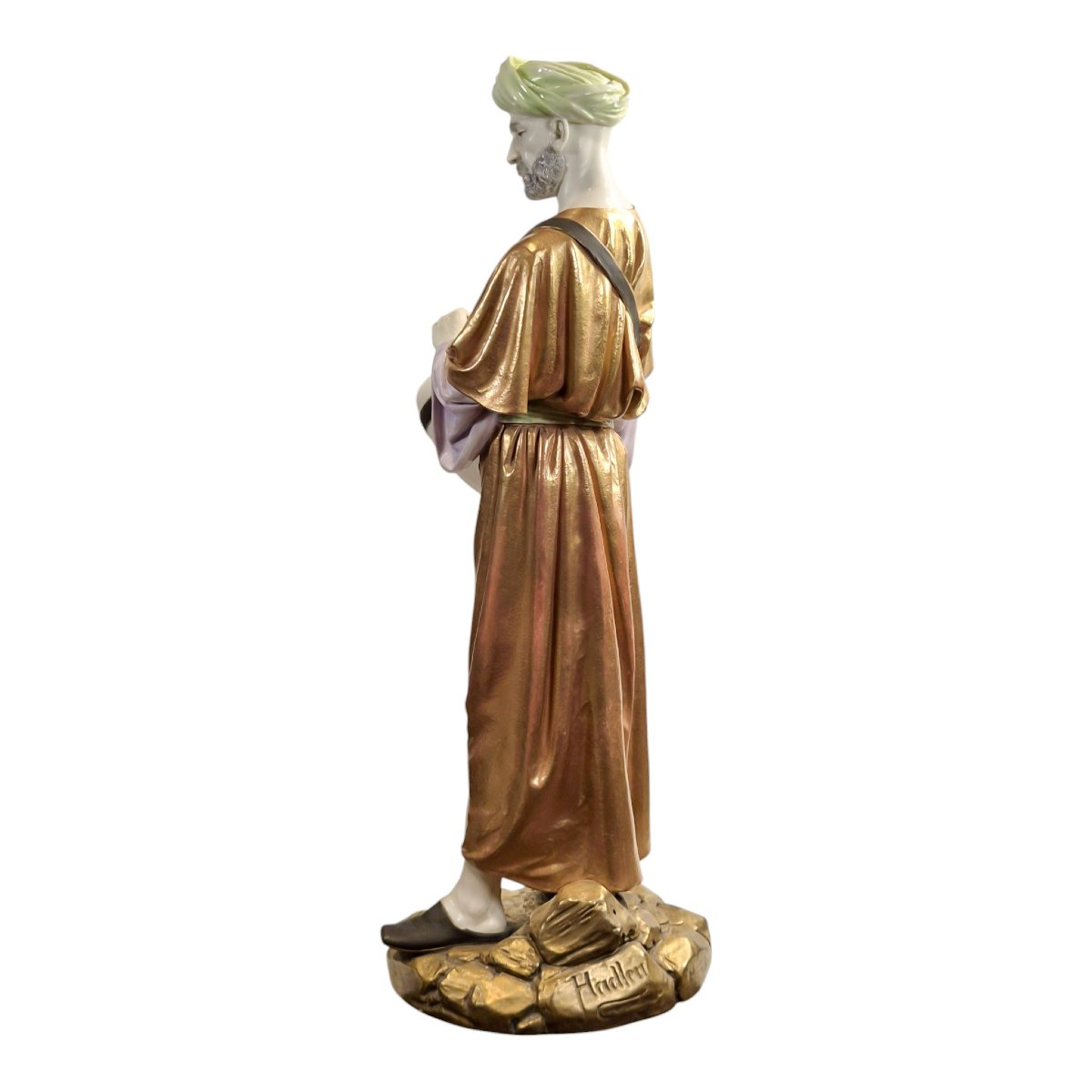 James Hadley pour Royal Worcester, grand « Cairo Water Carrier », Patent Metallic, 1886-photo-2