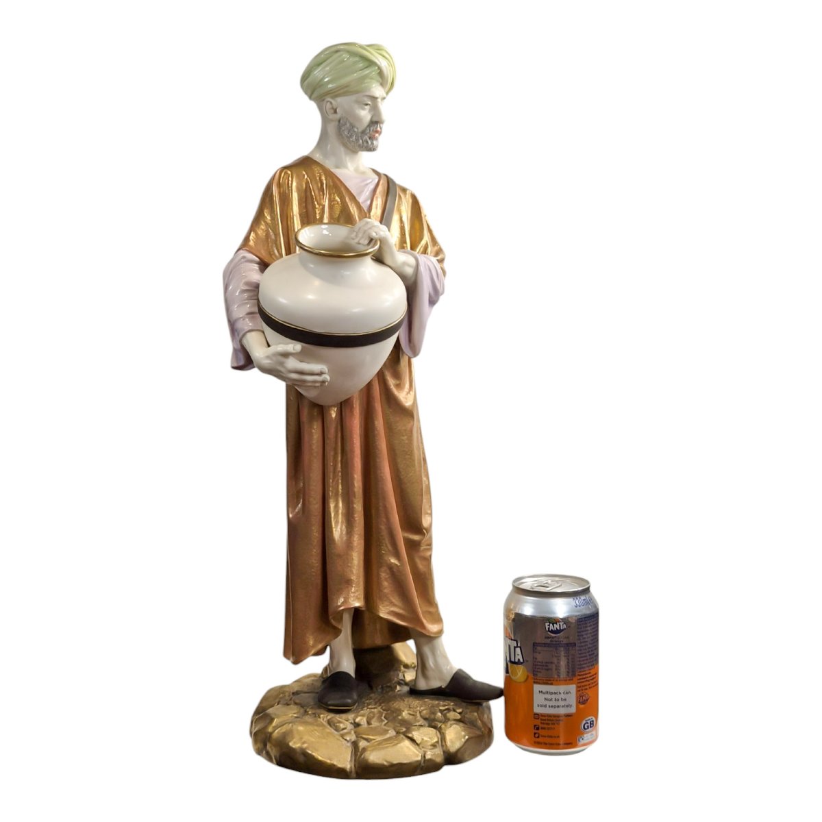 James Hadley pour Royal Worcester, grand « Cairo Water Carrier », Patent Metallic, 1886-photo-4