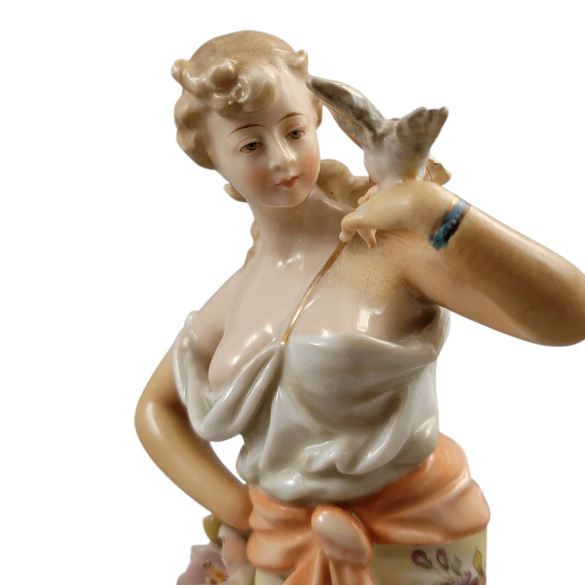 Paire de figures allégoriques Volkstedt Christian Nonne, vers 1780–1800-photo-8
