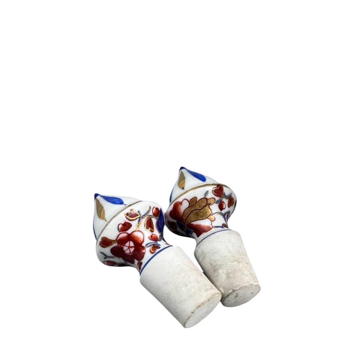 Paire de flacons à parfum en porcelaine de Dresde, dans le goût Imari, vers 1890–1910-photo-5