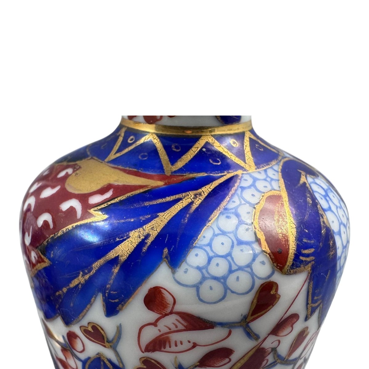 Paire de flacons à parfum en porcelaine de Dresde, dans le goût Imari, vers 1890–1910-photo-8