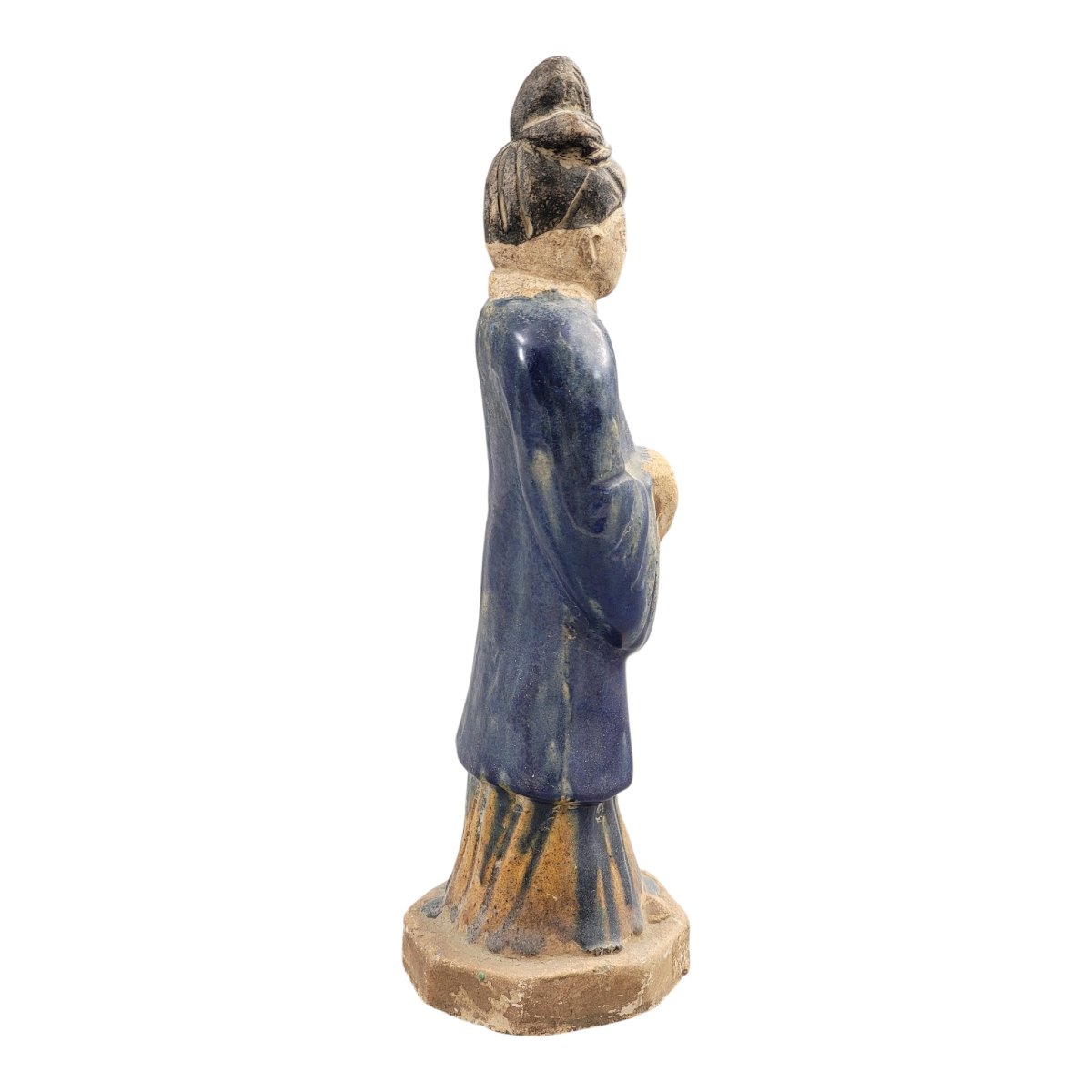 Figure funéraire chinoise en céramique émaillée sancai, dynastie Tang, vers VIIe–VIIIe siècle-photo-1
