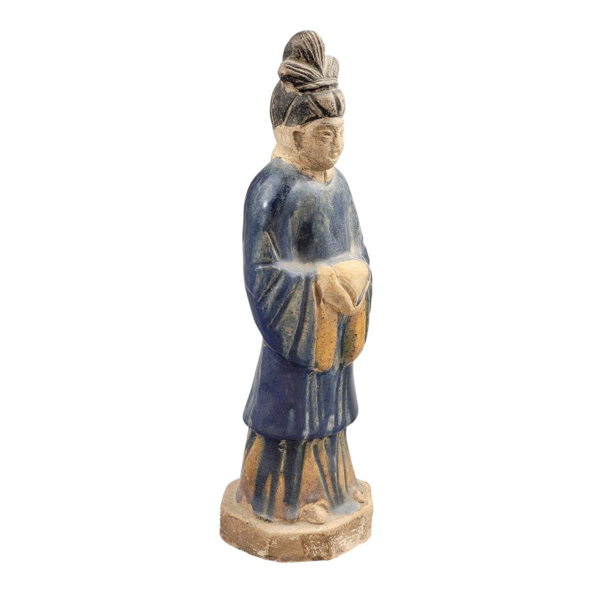 Figure funéraire chinoise en céramique émaillée sancai, dynastie Tang, vers VIIe–VIIIe siècle-photo-2