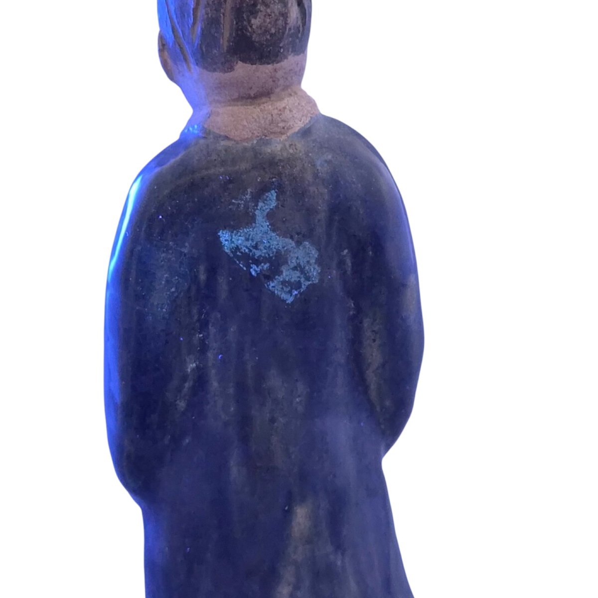 Chinese Tang Sancai Glazed Funerary Figure, Court Attendant, C.7th–8th Century-photo-8