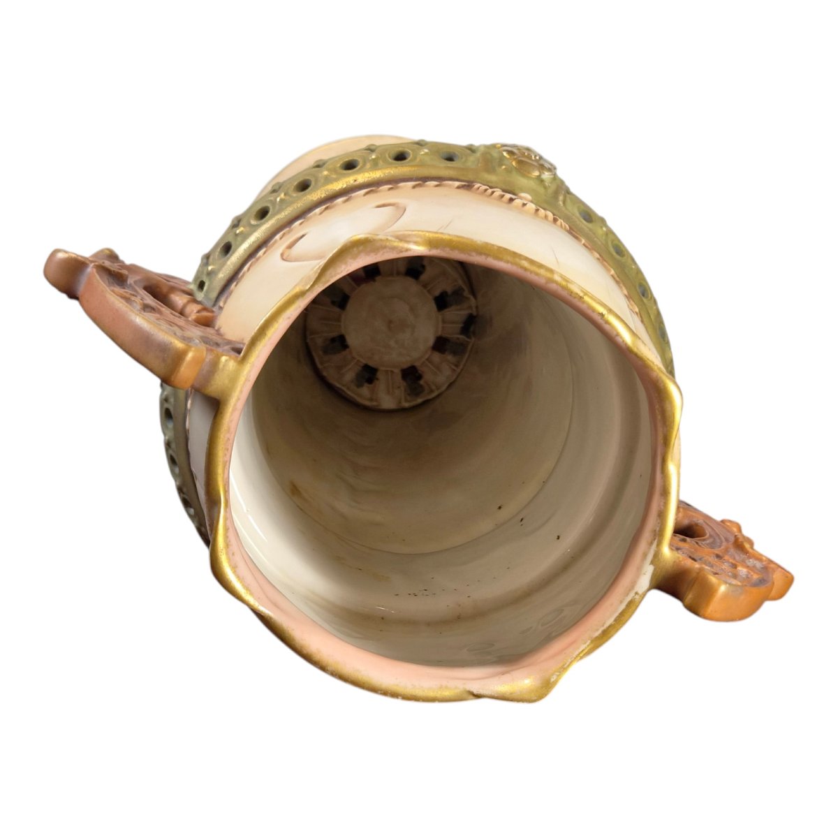 Monumental “amphora” Turn-teplitz Art Nouveau Pottery Vase, C. 1895–1910-photo-2