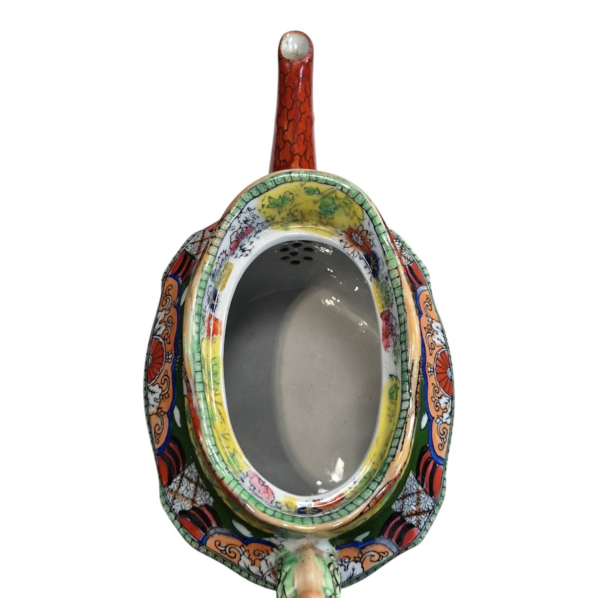 Théière Mason’s Patent Ironstone Red Scale “New Oval”, vers 1820–1830-photo-4