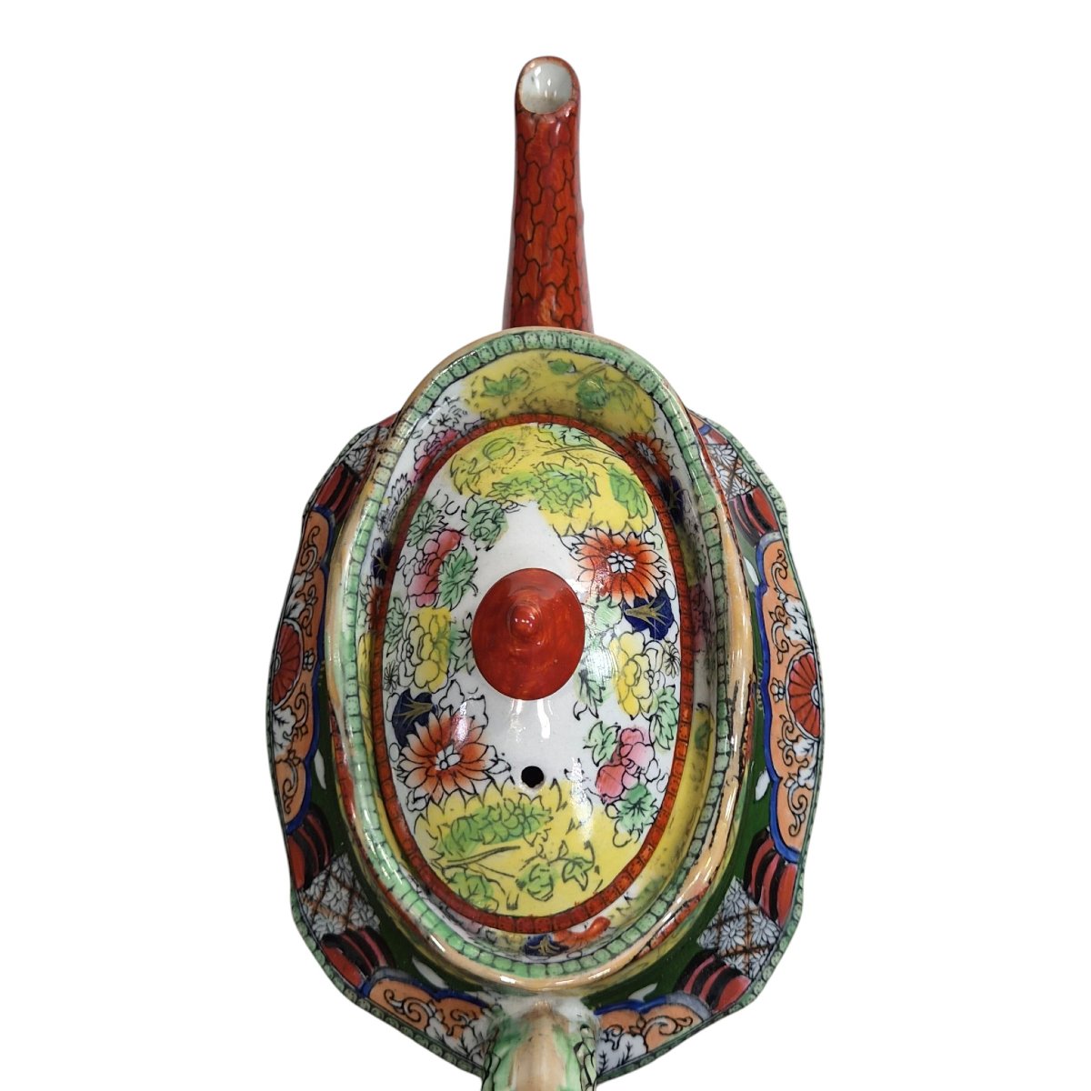 Théière Mason’s Patent Ironstone Red Scale “New Oval”, vers 1820–1830-photo-5