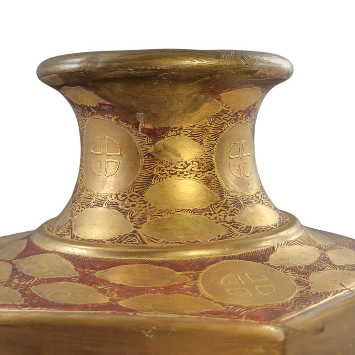 Grand vase Satsuma par Hotoda, 1000 arhats et dragon, époque Meiji-photo-4