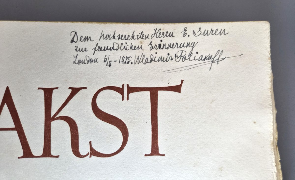 True First Edition Bakst The Story Of His Life Berlin 1922 Copy No 11-photo-1