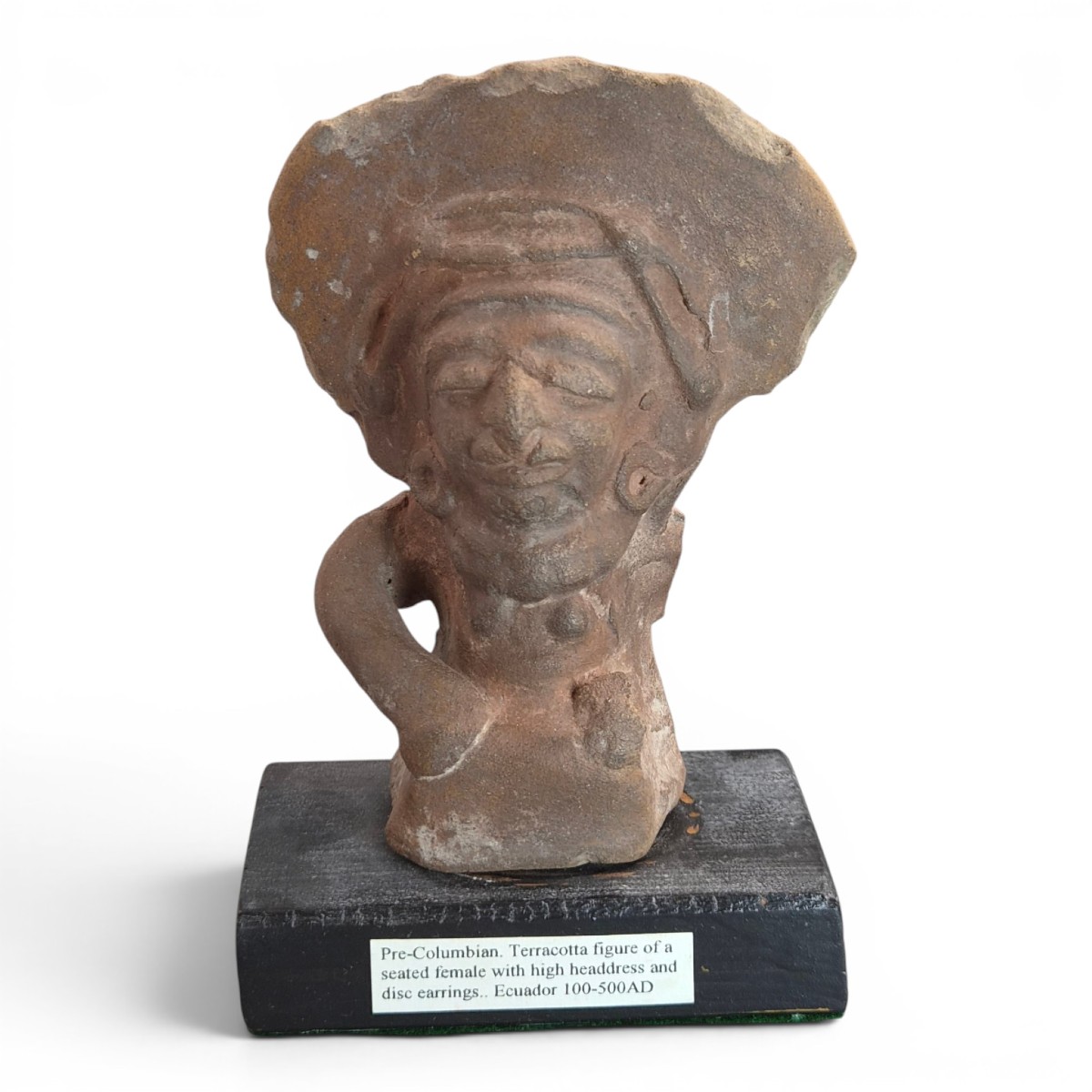Figure de femme assise Jama-Coaque, Équateur, vers 100 av. J.-C.–500 apr. J.-C.