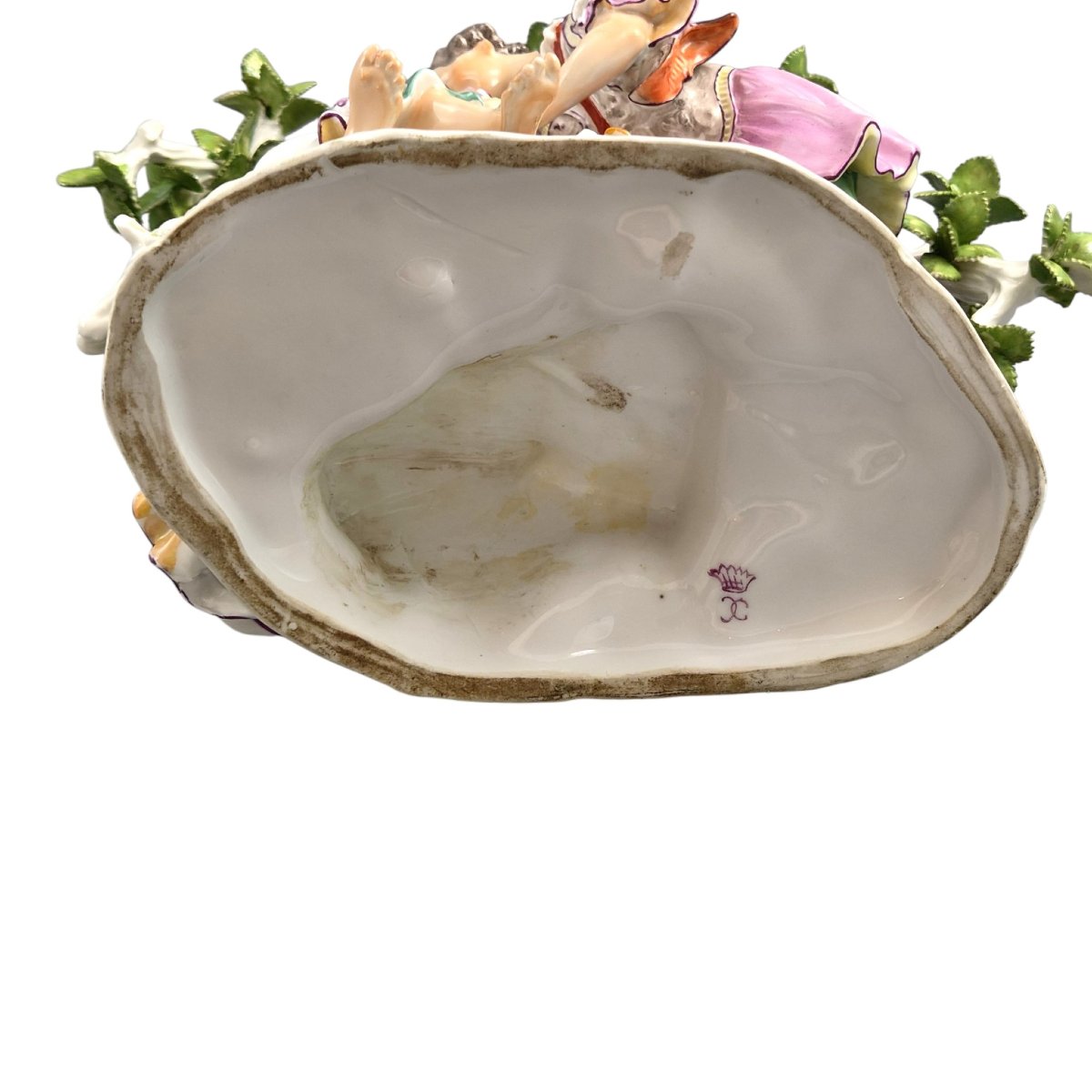 French Niderviller Style Porcelain Figurative Group Love Letter Scene 18th Century-photo-4