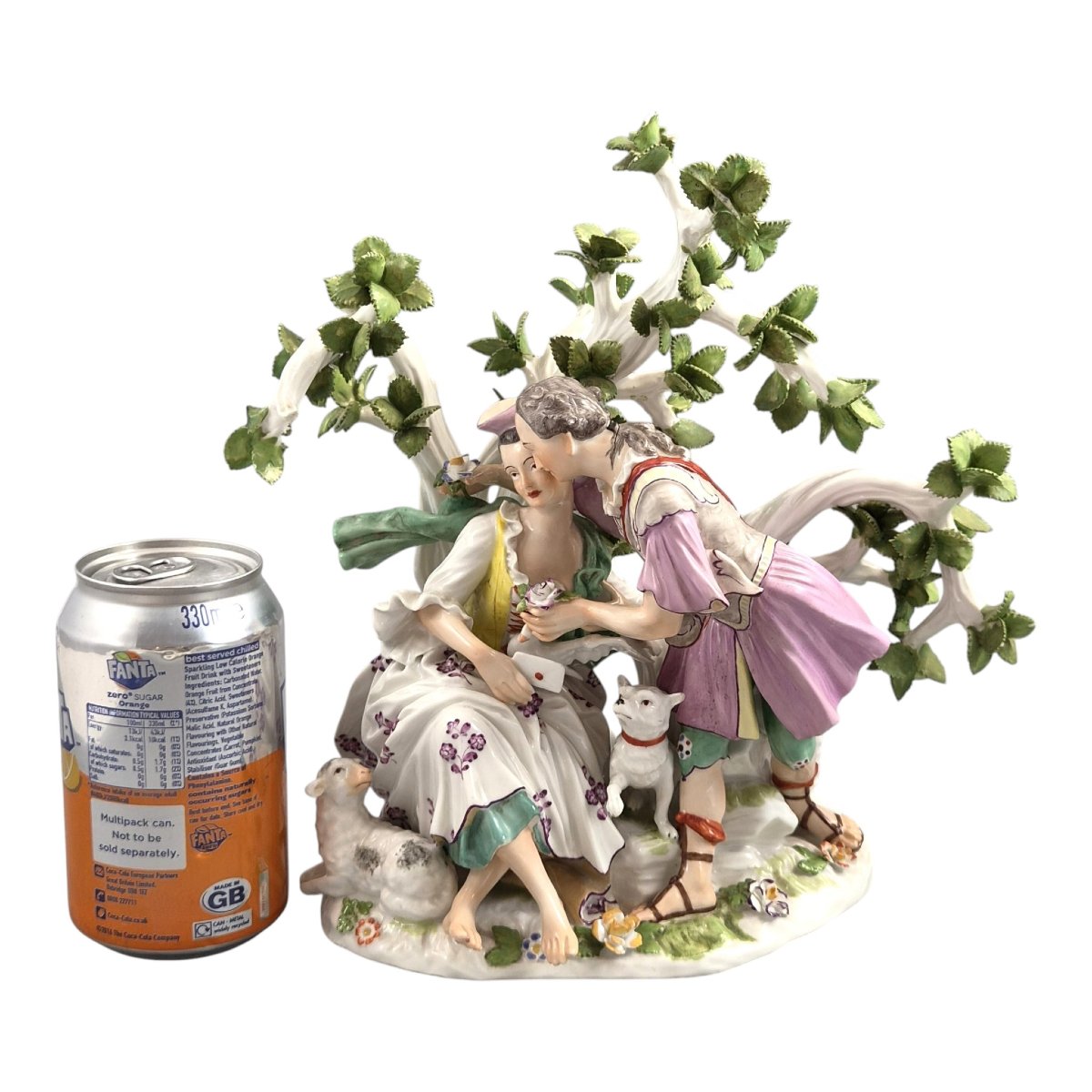 French Niderviller Style Porcelain Figurative Group Love Letter Scene 18th Century-photo-7