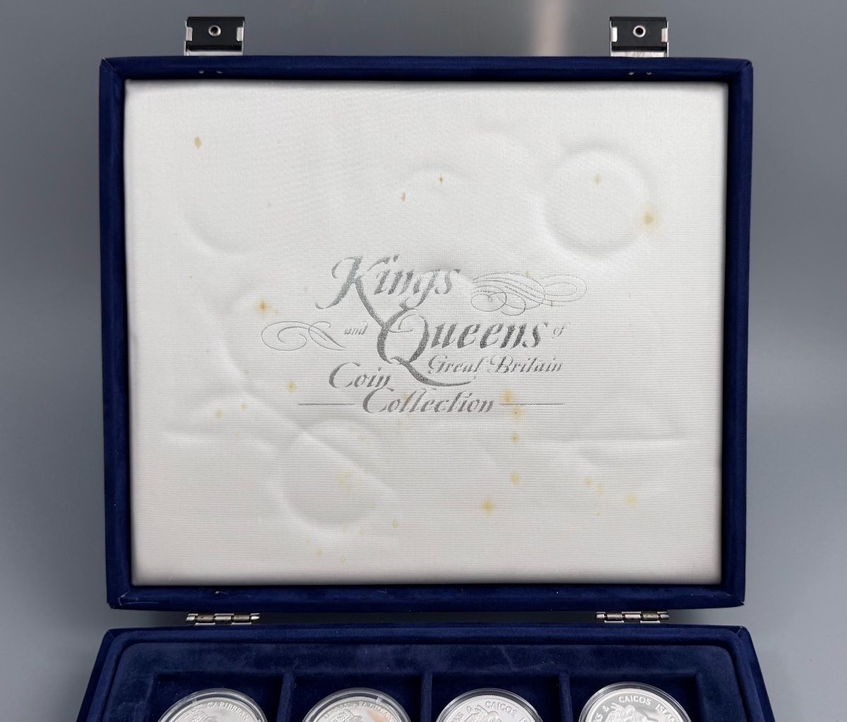 "kings And Queens Of Great Britain" Silver Proof Coin Collection, Westminster Mint, 12 Coins, C-photo-3