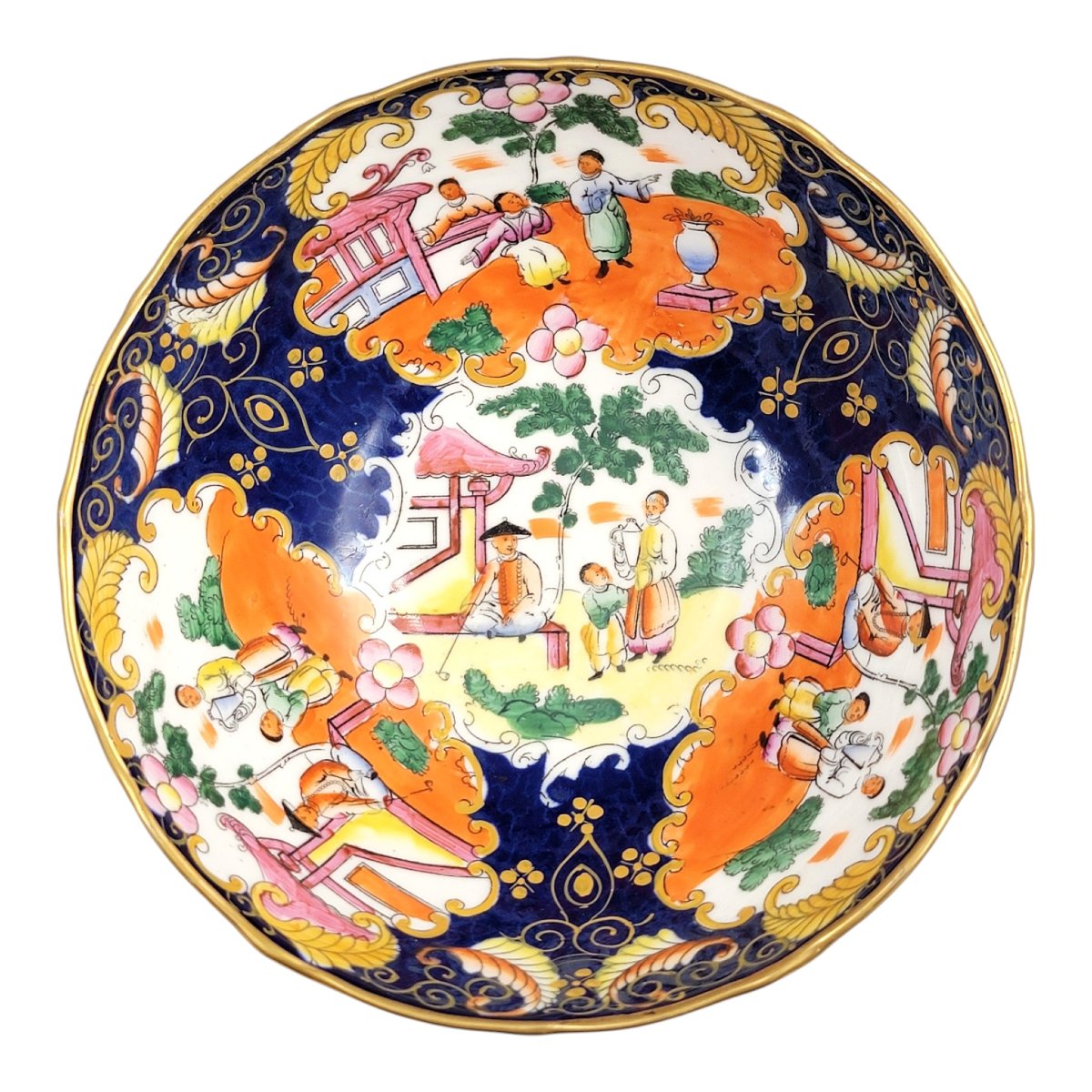 Mason’s Patent Ironstone Large Covered Bowl, Chinoiserie Pattern, C.1820-photo-5