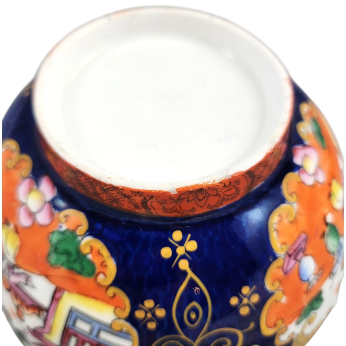 Mason’s Patent Ironstone Large Covered Bowl, Chinoiserie Pattern, C.1820-photo-7