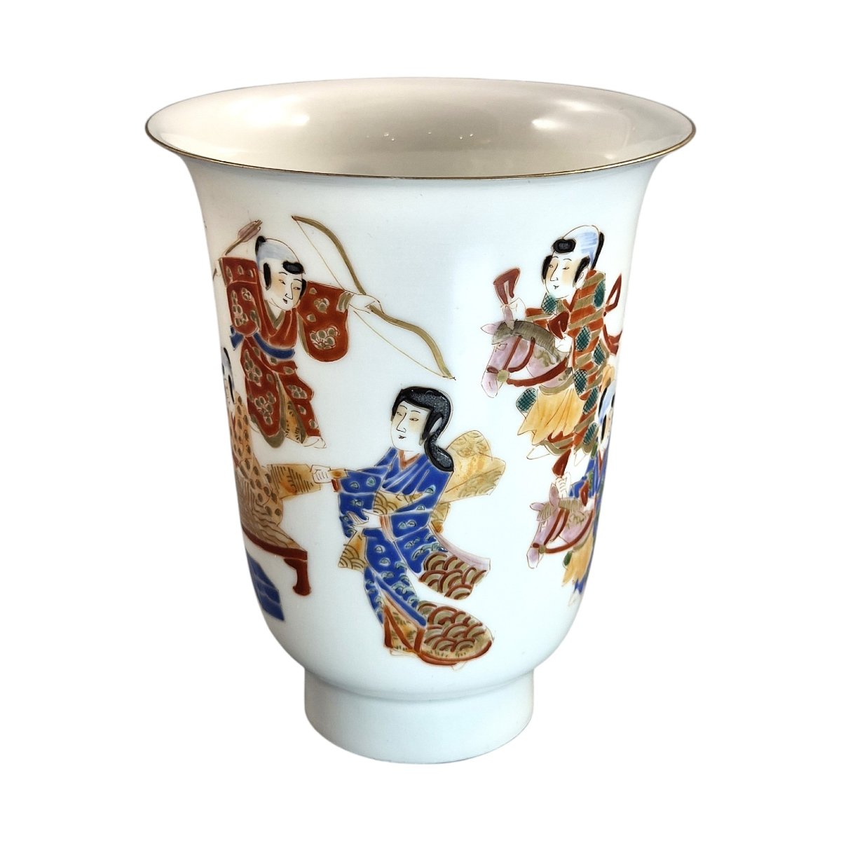 Vase Gobelet En Porcelaine Japonaise Eggshell, Marque Hichozan Shinpo, Vers 1860–1880-photo-3