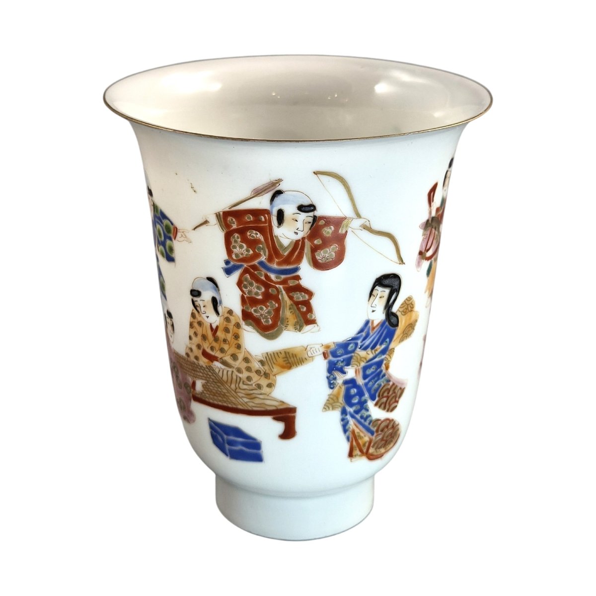 Vase Gobelet En Porcelaine Japonaise Eggshell, Marque Hichozan Shinpo, Vers 1860–1880-photo-3