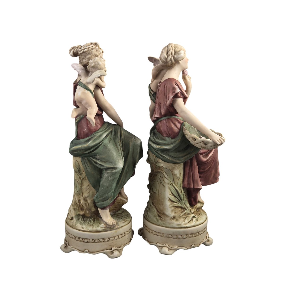 Royal Dux Bohemia Art Nouveau Figures By H. Schubert-photo-4