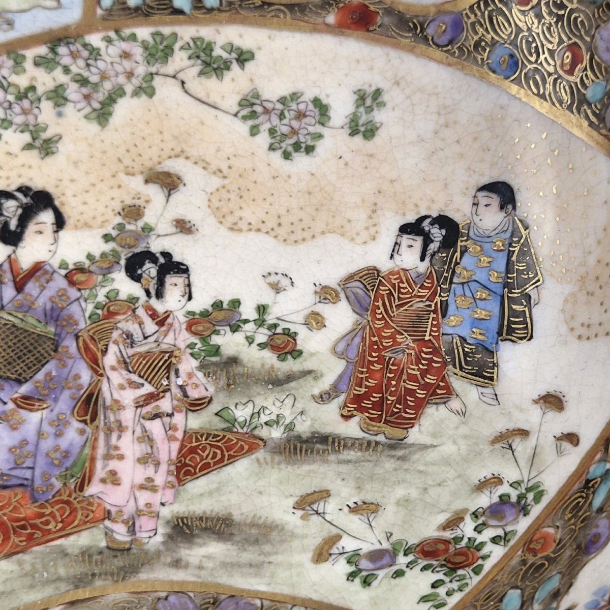 Fine Meiji Japanese Satsuma Bowl Signed Kozan, C. 1890–1905-photo-5