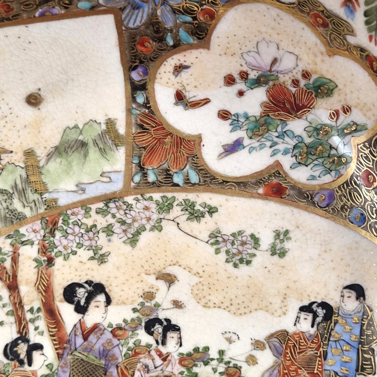 Fine Meiji Japanese Satsuma Bowl Signed Kozan, C. 1890–1905-photo-6