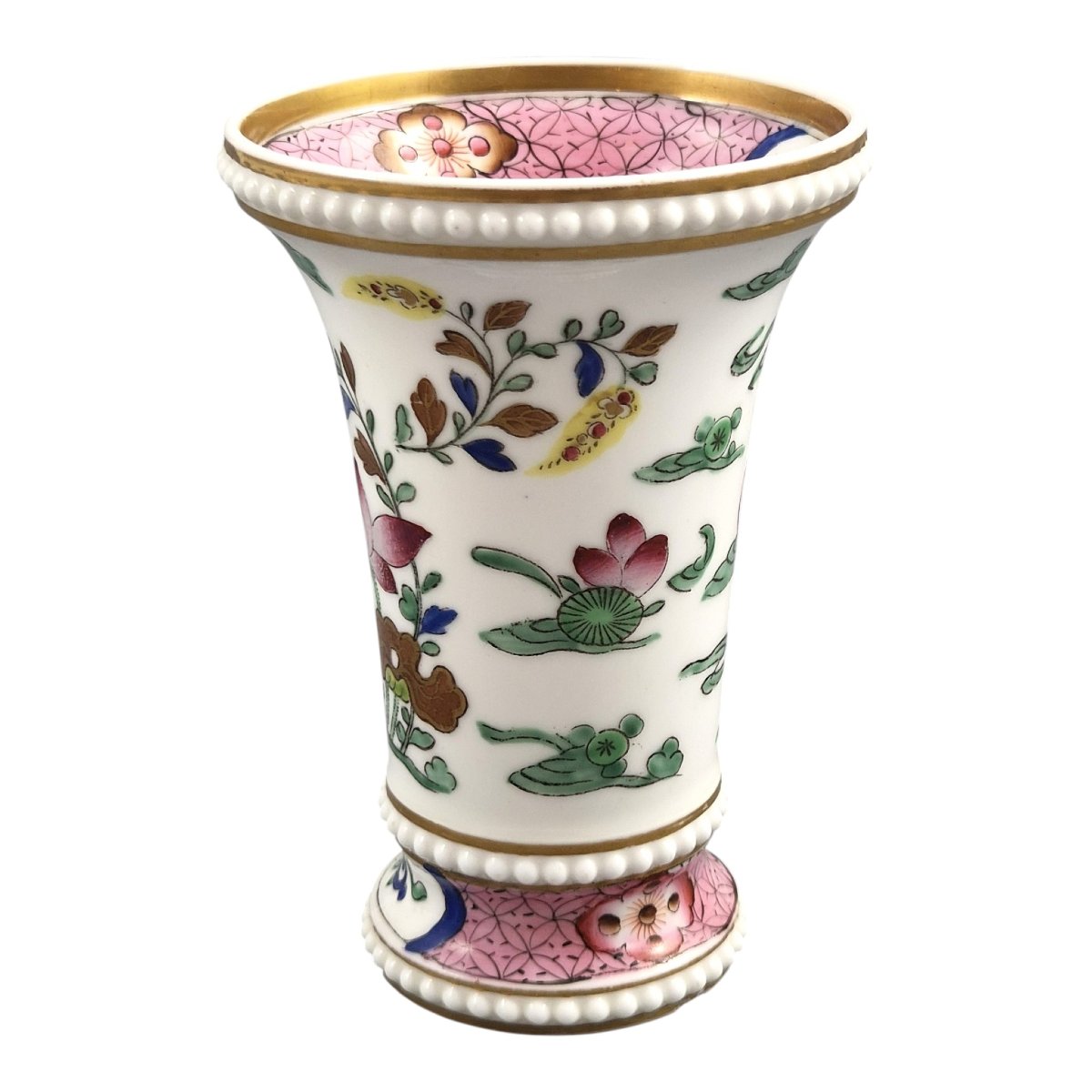 Regency Spode Chinoiserie Spill Vase With Mandarin Ducks, C. 1820–1825-photo-4