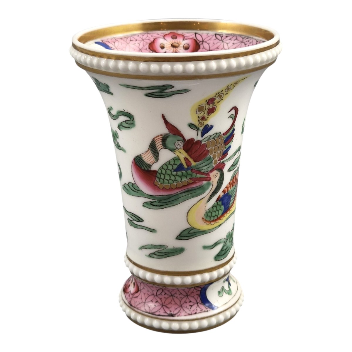 Regency Spode Chinoiserie Spill Vase With Mandarin Ducks, C. 1820–1825-photo-2