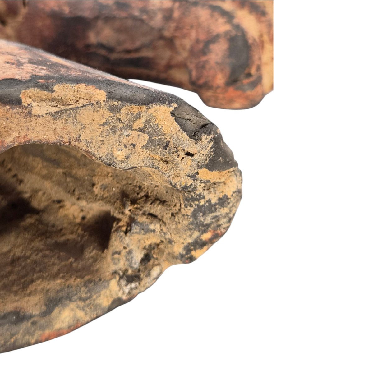 Chinese Han Dynasty Type Painted Terracotta Horse Head, Mingqi Tomb Figure-photo-4